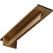 Ekena Millwork Heaton Hidden Support Steel Bracket w/ 10" Support Depth, Hammered Gold 3"W x 14"D x 2"H BKTM03X14X02HEHGO - alternate 1